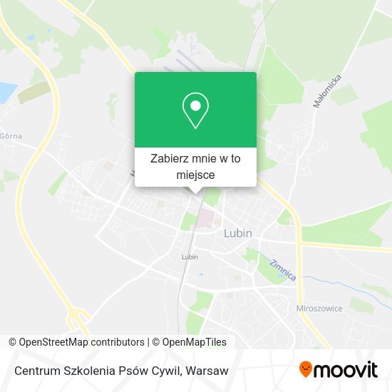 Mapa Centrum Szkolenia Psów Cywil