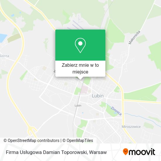 Mapa Firma Usługowa Damian Toporowski