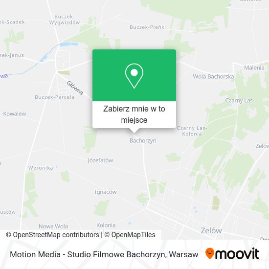 Mapa Motion Media - Studio Filmowe Bachorzyn