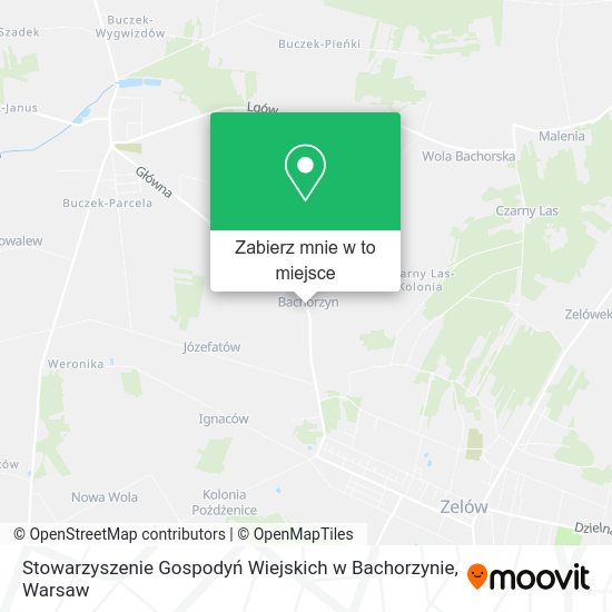 Mapa Stowarzyszenie Gospodyń Wiejskich w Bachorzynie