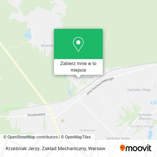 Mapa Krześniak Jerzy. Zakład Mechaniczny