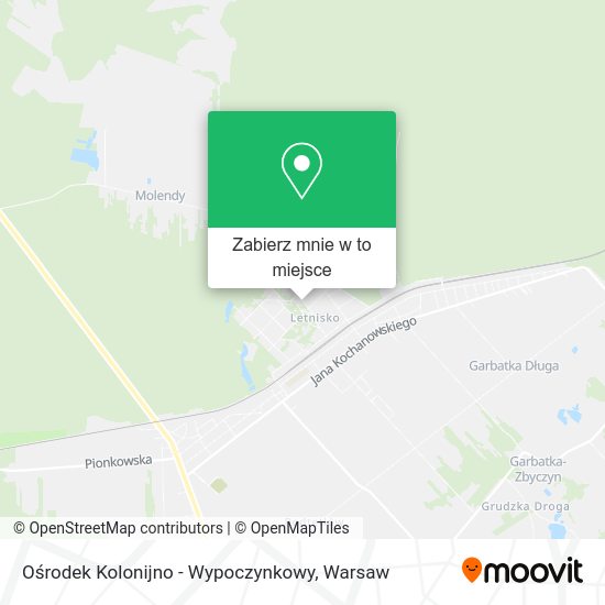 Mapa Ośrodek Kolonijno - Wypoczynkowy