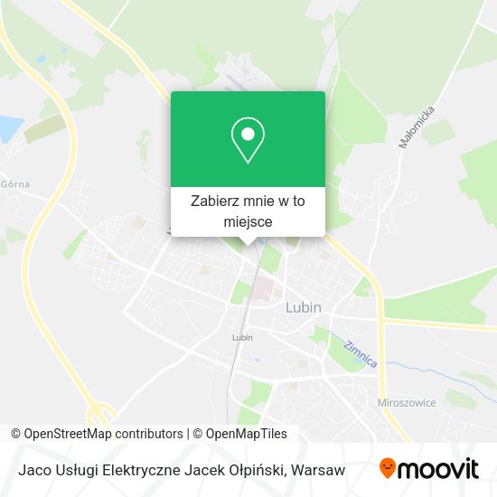 Mapa Jaco Usługi Elektryczne Jacek Ołpiński