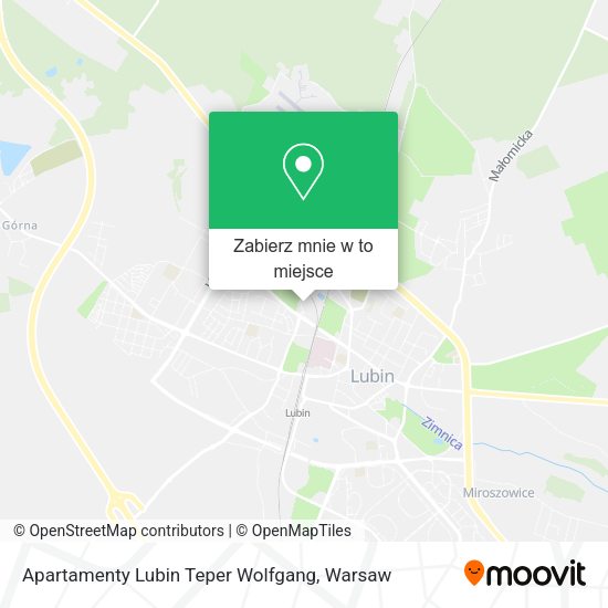 Mapa Apartamenty Lubin Teper Wolfgang