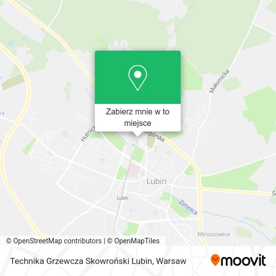 Mapa Technika Grzewcza Skowroński Lubin