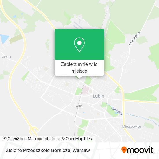 Mapa Zielone Przedszkole Górnicza