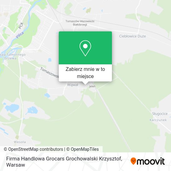 Mapa Firma Handlowa Grocars Grochowalski Krzysztof