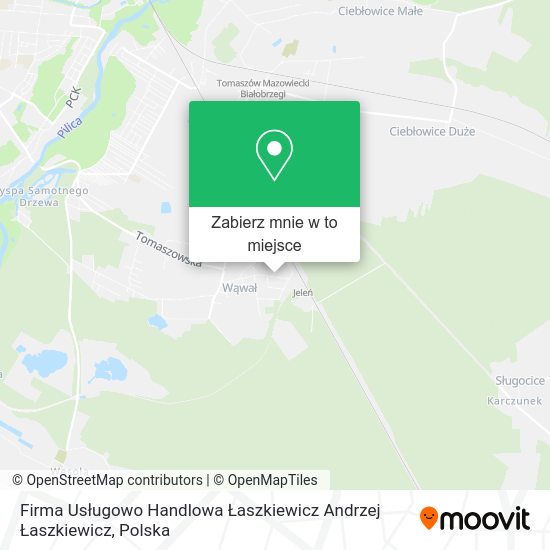 Mapa Firma Usługowo Handlowa Łaszkiewicz Andrzej Łaszkiewicz