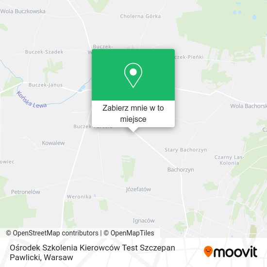 Mapa Ośrodek Szkolenia Kierowców Test Szczepan Pawlicki