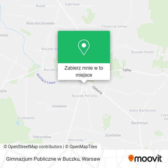 Mapa Gimnazjum Publiczne w Buczku