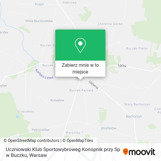 Mapa Uczniowski Klub Sportowybroweg Konopnik przy Sp w Buczku