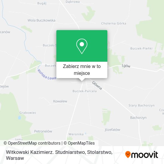 Mapa Witkowski Kazimierz. Studniarstwo, Stolarstwo