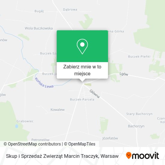 Mapa Skup i Sprzedaż Zwierząt Marcin Traczyk