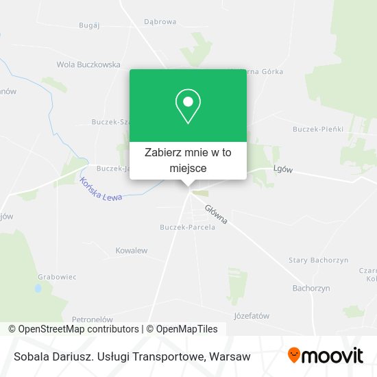 Mapa Sobala Dariusz. Usługi Transportowe