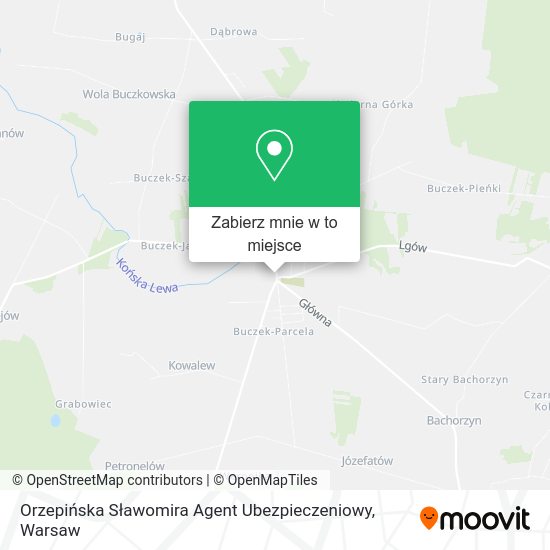 Mapa Orzepińska Sławomira Agent Ubezpieczeniowy