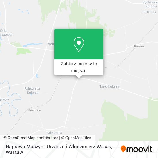 Mapa Naprawa Maszyn i Urządzeń Włodzimierz Wasak