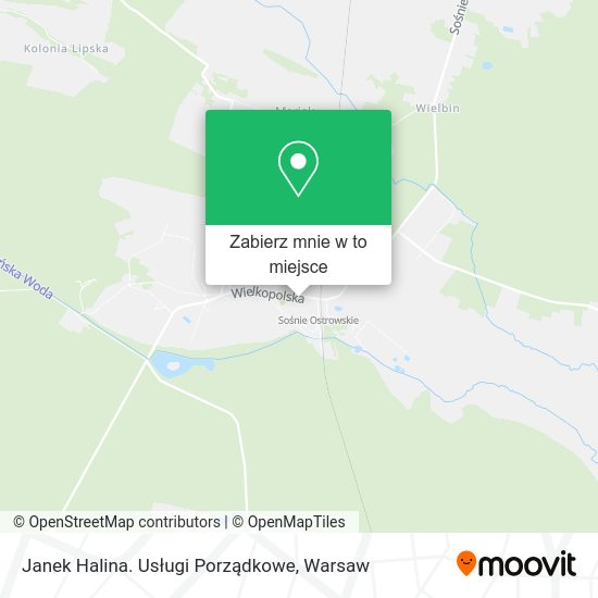 Mapa Janek Halina. Usługi Porządkowe