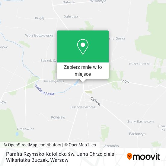 Mapa Parafia Rzymsko-Katolicka św. Jana Chrzciciela - Wikariatka Buczek