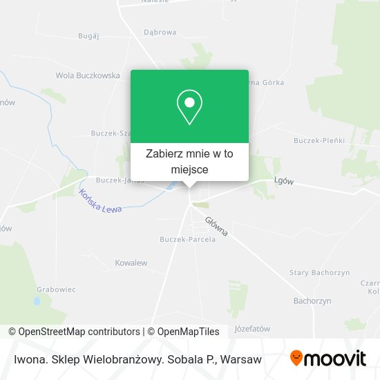 Mapa Iwona. Sklep Wielobranżowy. Sobala P.