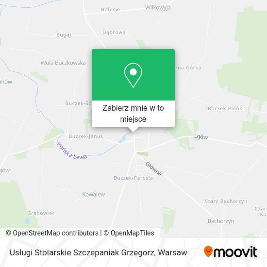 Mapa Usługi Stolarskie Szczepaniak Grzegorz