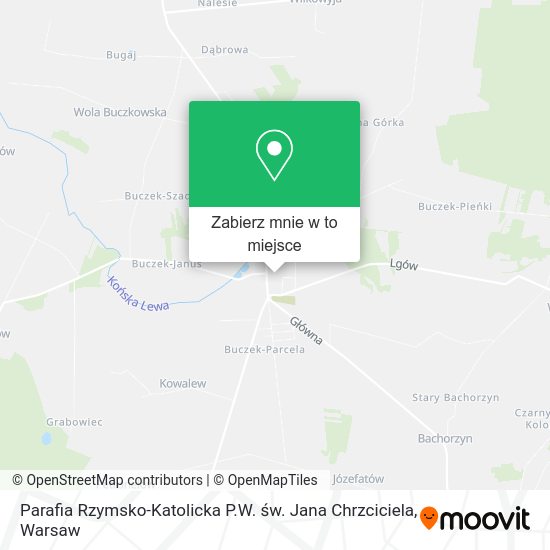 Mapa Parafia Rzymsko-Katolicka P.W. św. Jana Chrzciciela