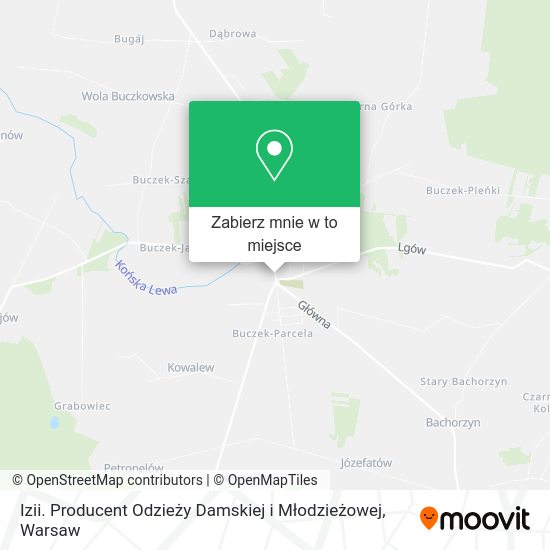 Mapa Izii. Producent Odzieży Damskiej i Młodzieżowej