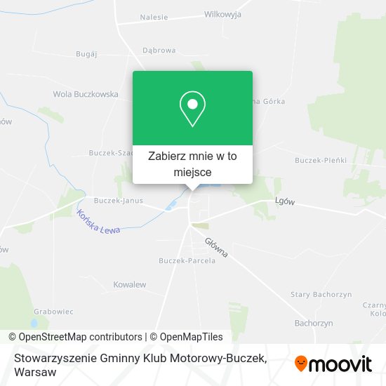 Mapa Stowarzyszenie Gminny Klub Motorowy-Buczek