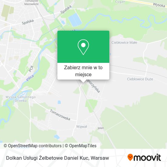 Mapa Dolkan Usługi Żelbetowe Daniel Kuc