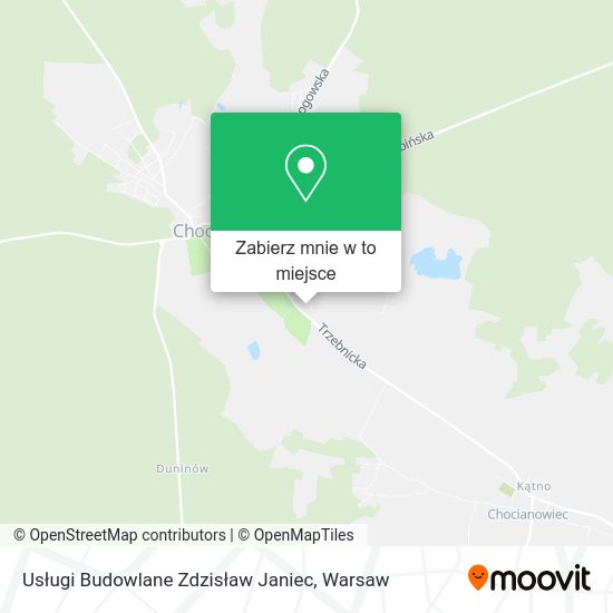 Mapa Usługi Budowlane Zdzisław Janiec