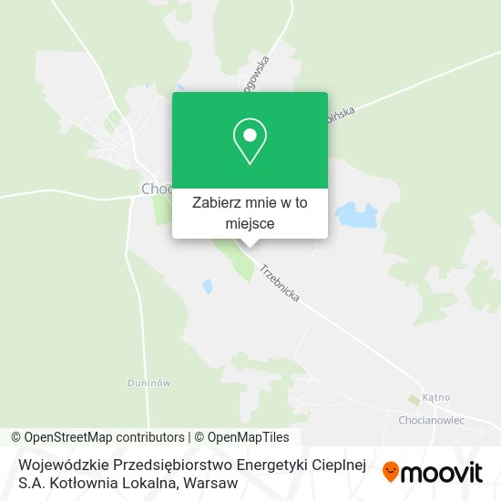 Mapa Wojewódzkie Przedsiębiorstwo Energetyki Cieplnej S.A. Kotłownia Lokalna