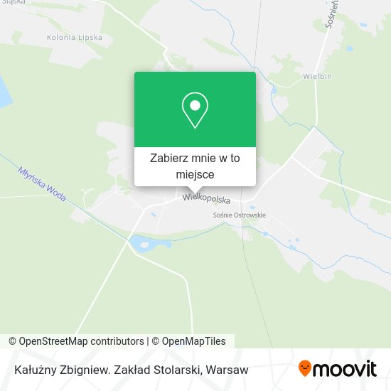 Mapa Kałużny Zbigniew. Zakład Stolarski