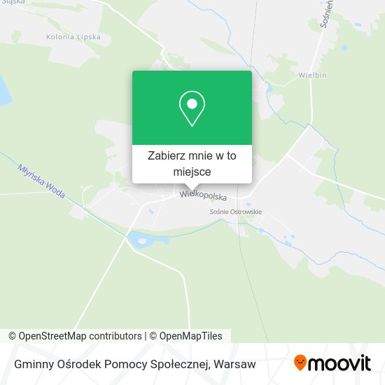 Mapa Gminny Ośrodek Pomocy Społecznej