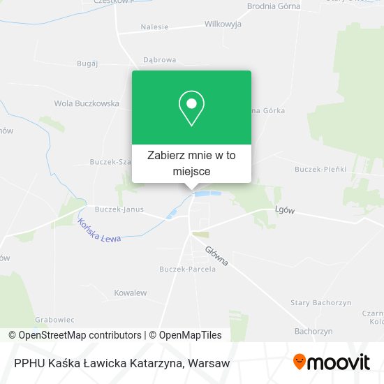 Mapa PPHU Kaśka Ławicka Katarzyna