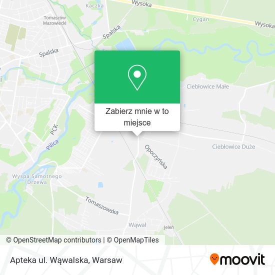 Mapa Apteka ul. Wąwalska