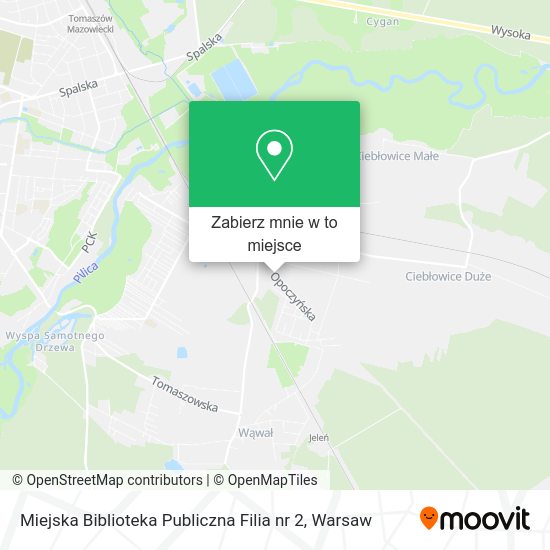 Mapa Miejska Biblioteka Publiczna Filia nr 2