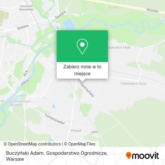 Mapa Buczyński Adam. Gospodarstwo Ogrodnicze