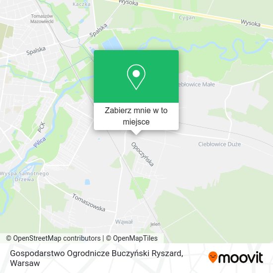 Mapa Gospodarstwo Ogrodnicze Buczyński Ryszard