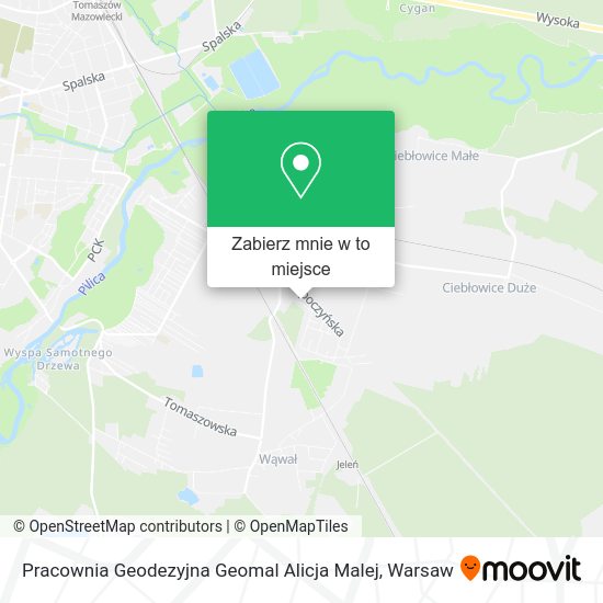 Mapa Pracownia Geodezyjna Geomal Alicja Malej