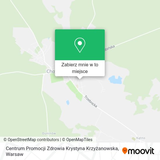 Mapa Centrum Promocji Zdrowia Krystyna Krzyżanowska