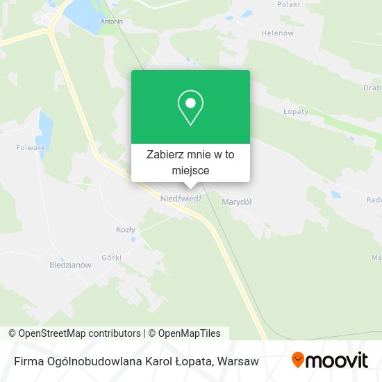 Mapa Firma Ogólnobudowlana Karol Łopata