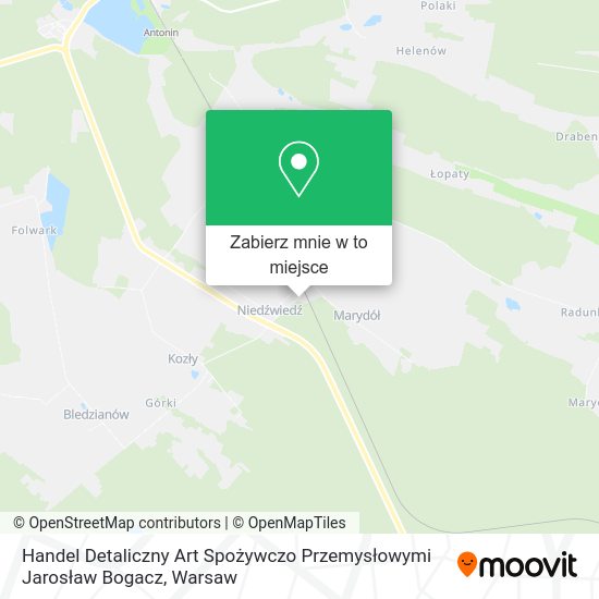 Mapa Handel Detaliczny Art Spożywczo Przemysłowymi Jarosław Bogacz