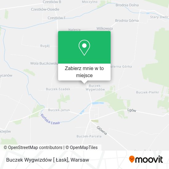 Mapa Buczek Wygwizdów [ Łask]