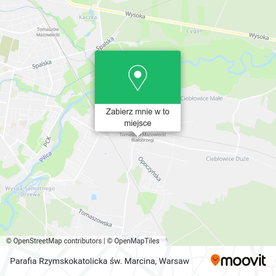 Mapa Parafia Rzymskokatolicka św. Marcina