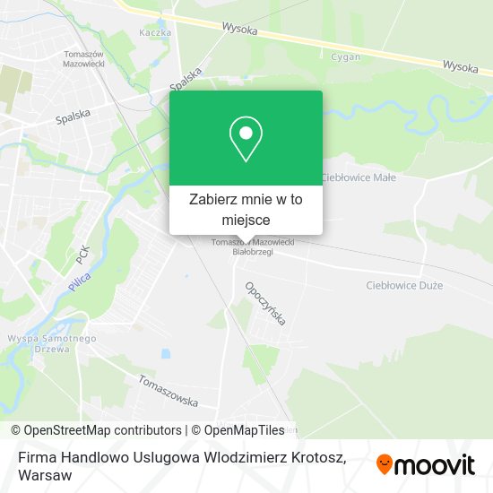 Mapa Firma Handlowo Uslugowa Wlodzimierz Krotosz