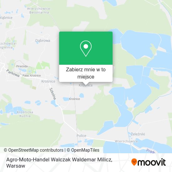 Mapa Agro-Moto-Handel Walczak Waldemar Milicz