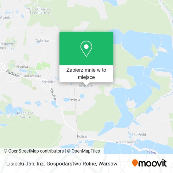 Mapa Lisiecki Jan, Inz. Gospodarstwo Rolne