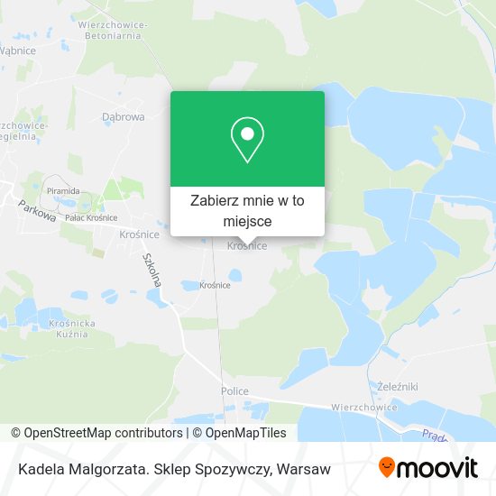 Mapa Kadela Malgorzata. Sklep Spozywczy