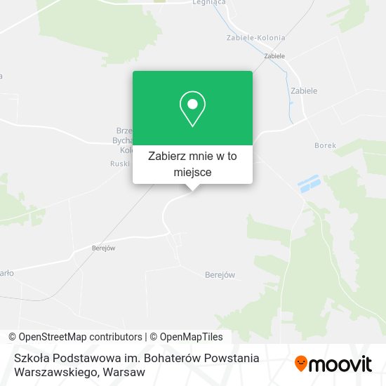 Mapa Szkoła Podstawowa im. Bohaterów Powstania Warszawskiego