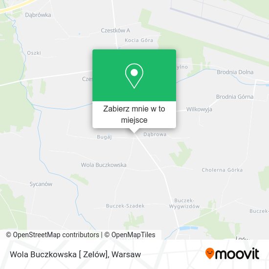 Mapa Wola Buczkowska [ Zelów]