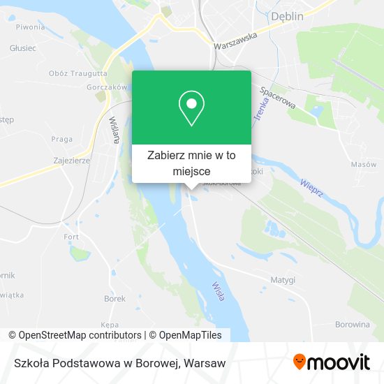 Mapa Szkoła Podstawowa w Borowej